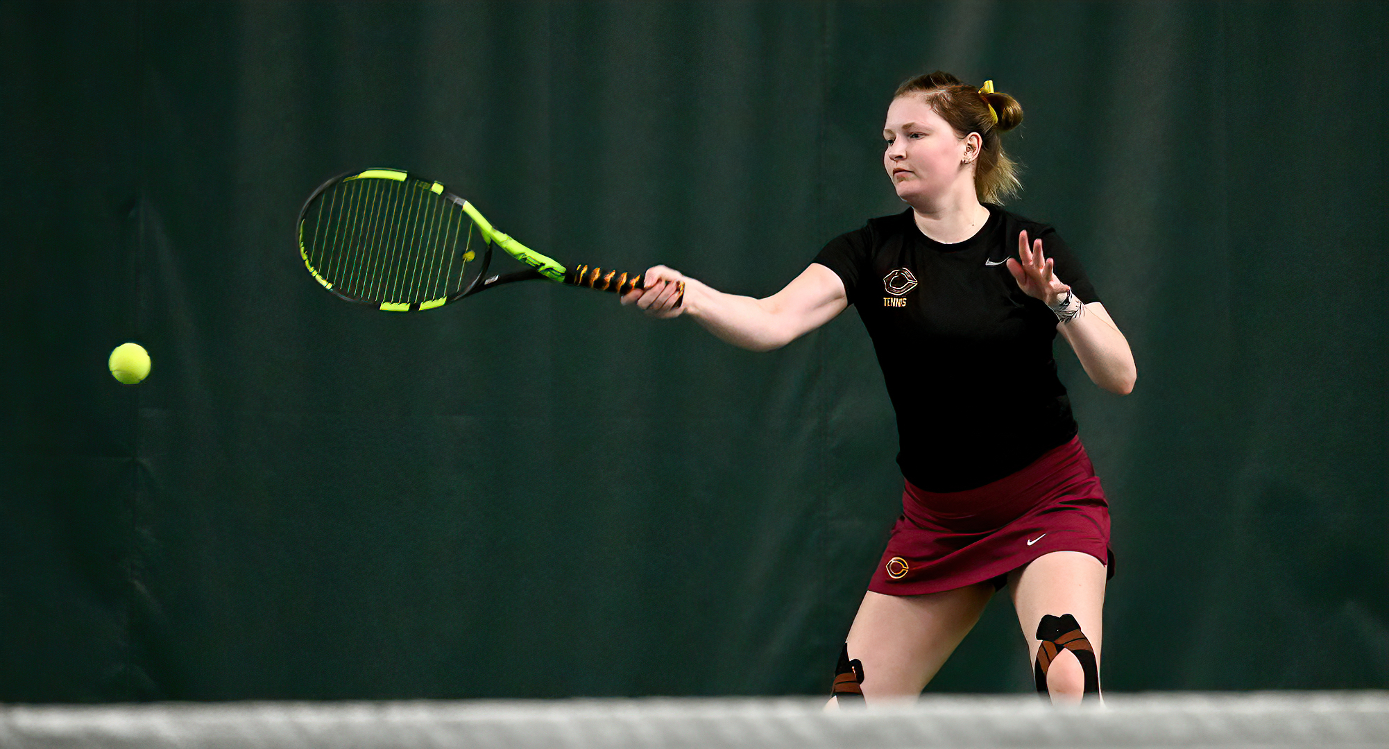 Junior Mary Skorich posted a 6-3, 6-3 win at No.3 singles in the Cobber's match with St. Catherine.
