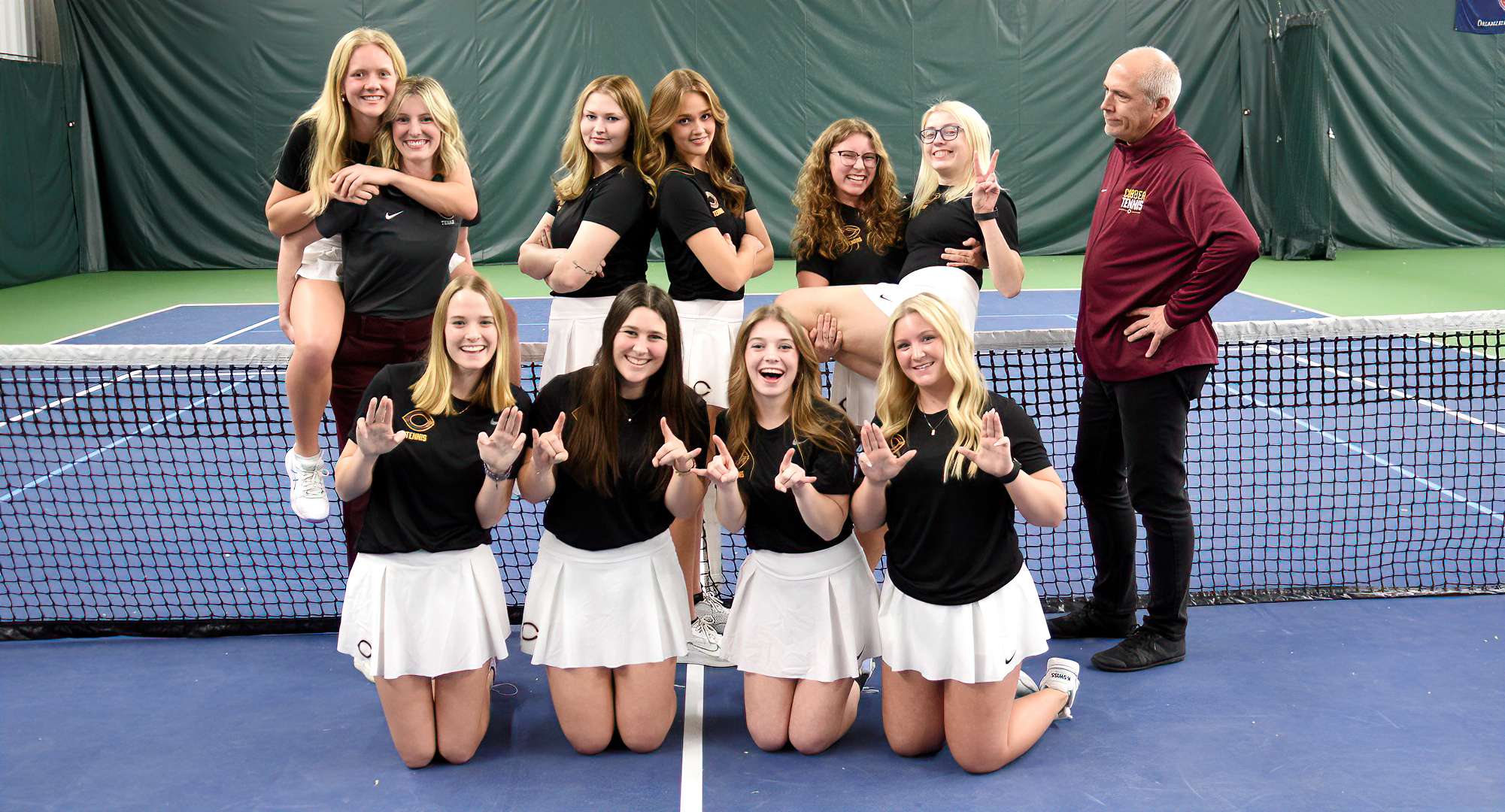 Concordia won a pair of doubles matches and four singles bouts to beat Hamline 6-3 in the final match of the 2024 season.