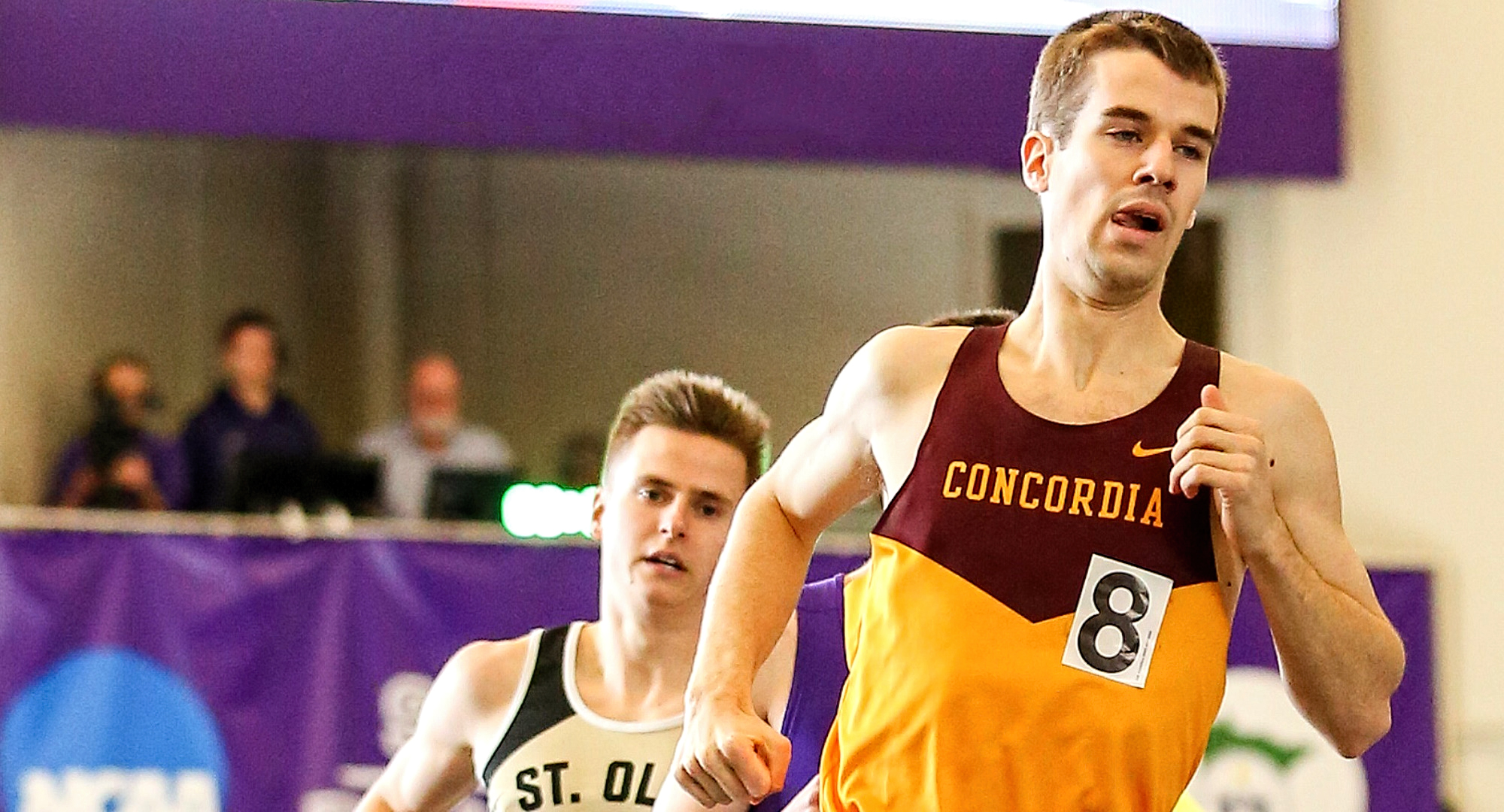 Senior Matthew Lillehaugen was one of four Cobber indoor MIAC award winners to post Top 10 finishes at the Hamline Invite. (Photo courtesy of Nathan Lodermeier)