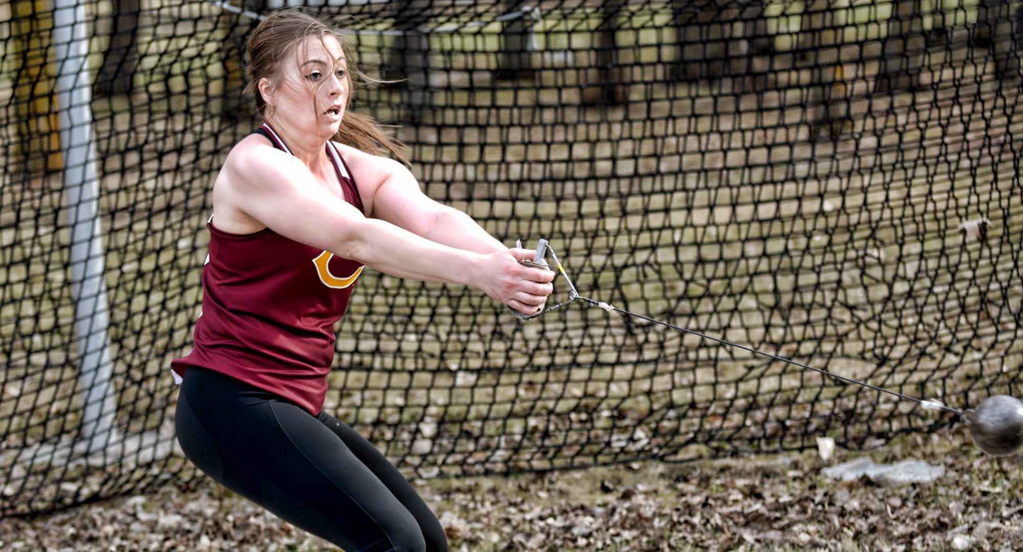 Senior Bailey Hovland won the hammer throw at the MIAC Meet on her very last attempt and also finished second in the discus.