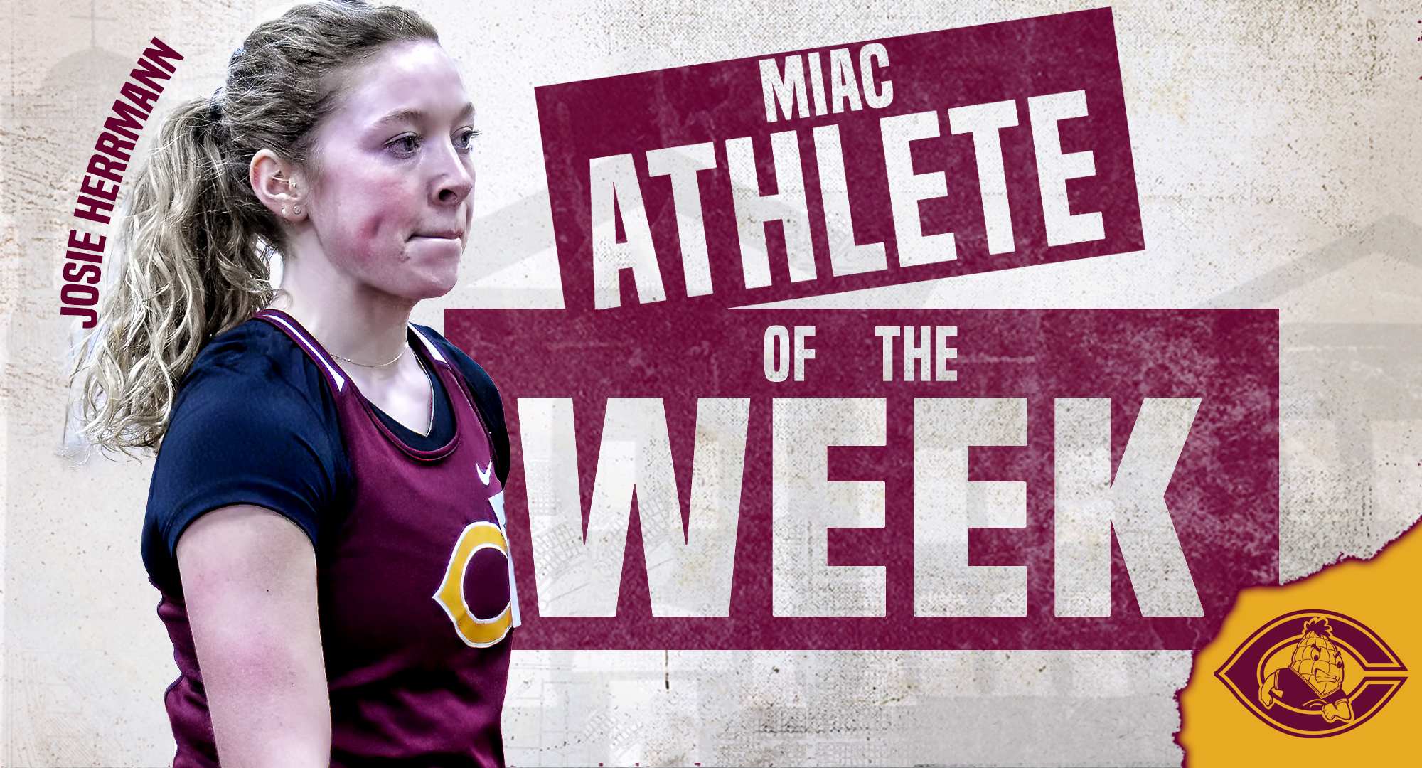 Josie Herrmann became the first Cobber track athlete to be named the MIAC Track Athlete of the Week since 2004 after she ran the fastest time in the nation in the 800 meters on Saturday.