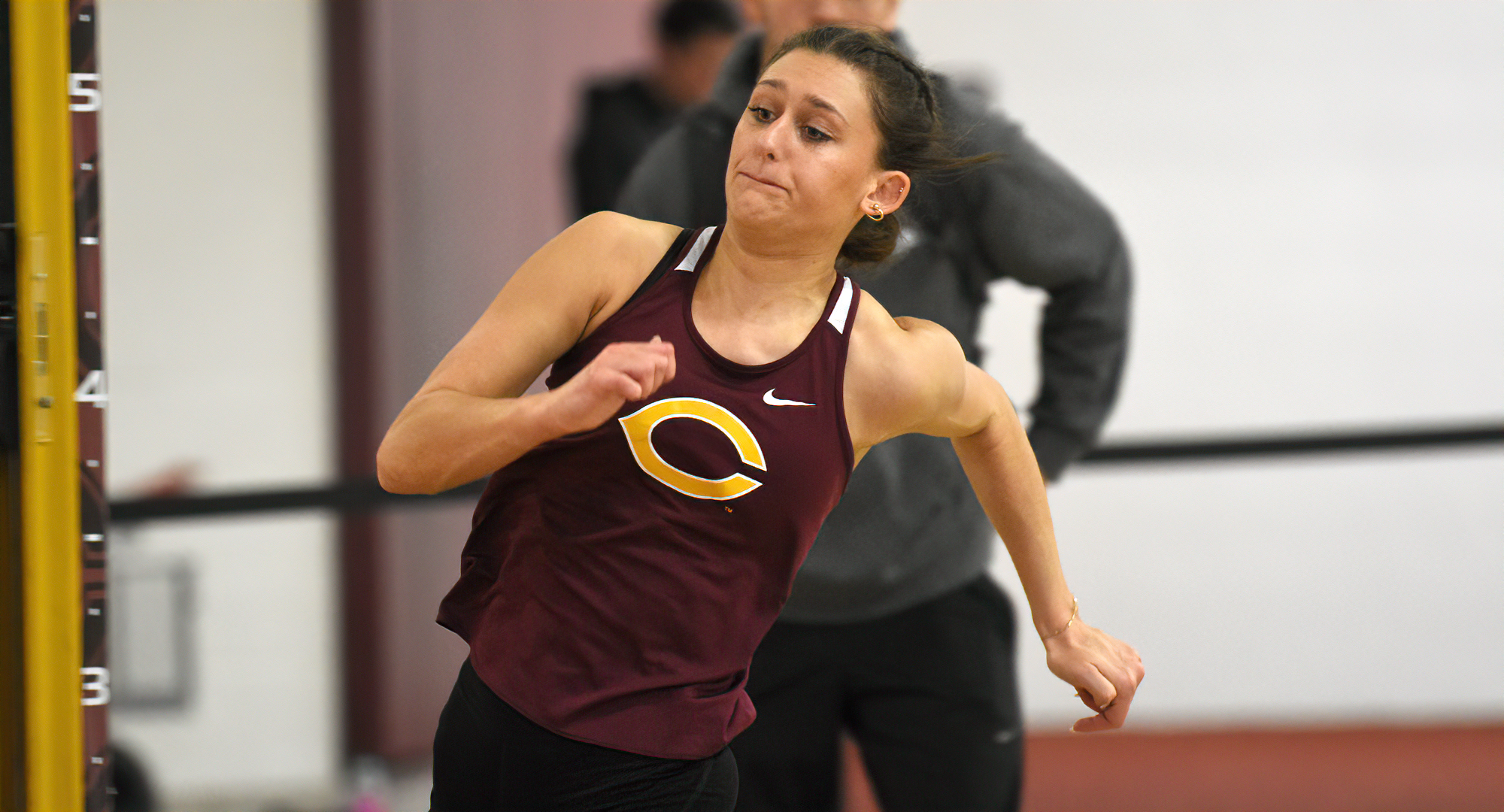 Junior Peyton Selle won scored a career-best total of 3,240 points and won the MIAC pentathlon for the second straight season.