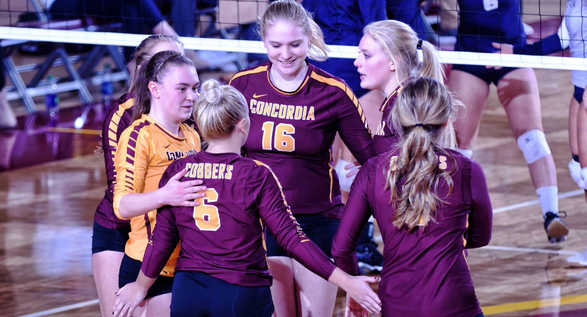 The Cobber volleyball team beat Hamline to win its third straight conference match.
