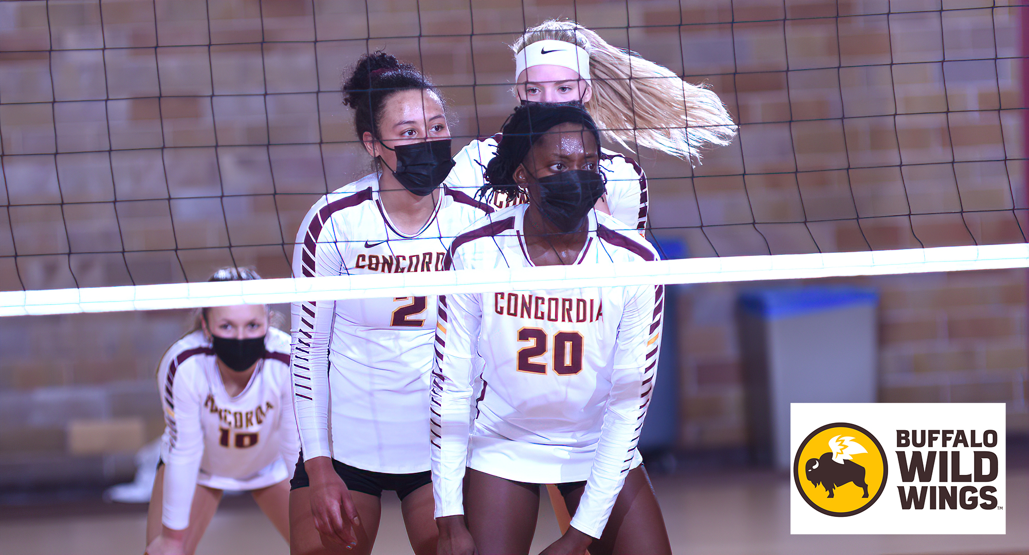 Concordia lost 3-0 at St. Ben's but showed huge progress in the third set. Winnie Selekwa (#20) had a team-high attack percentage and had five kills.