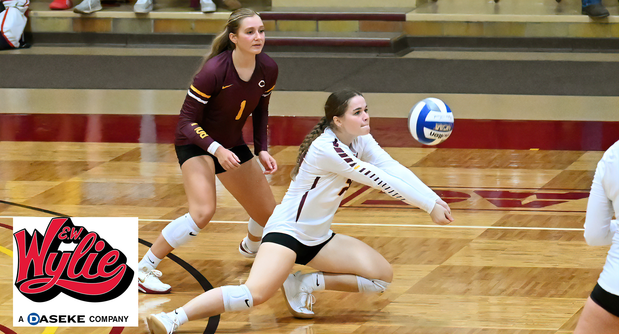 Hanna Mooney posted a team-high nine digs in the Cobbers sweep over Augsburg, which moved the team into a tie for third place in the MIAC.