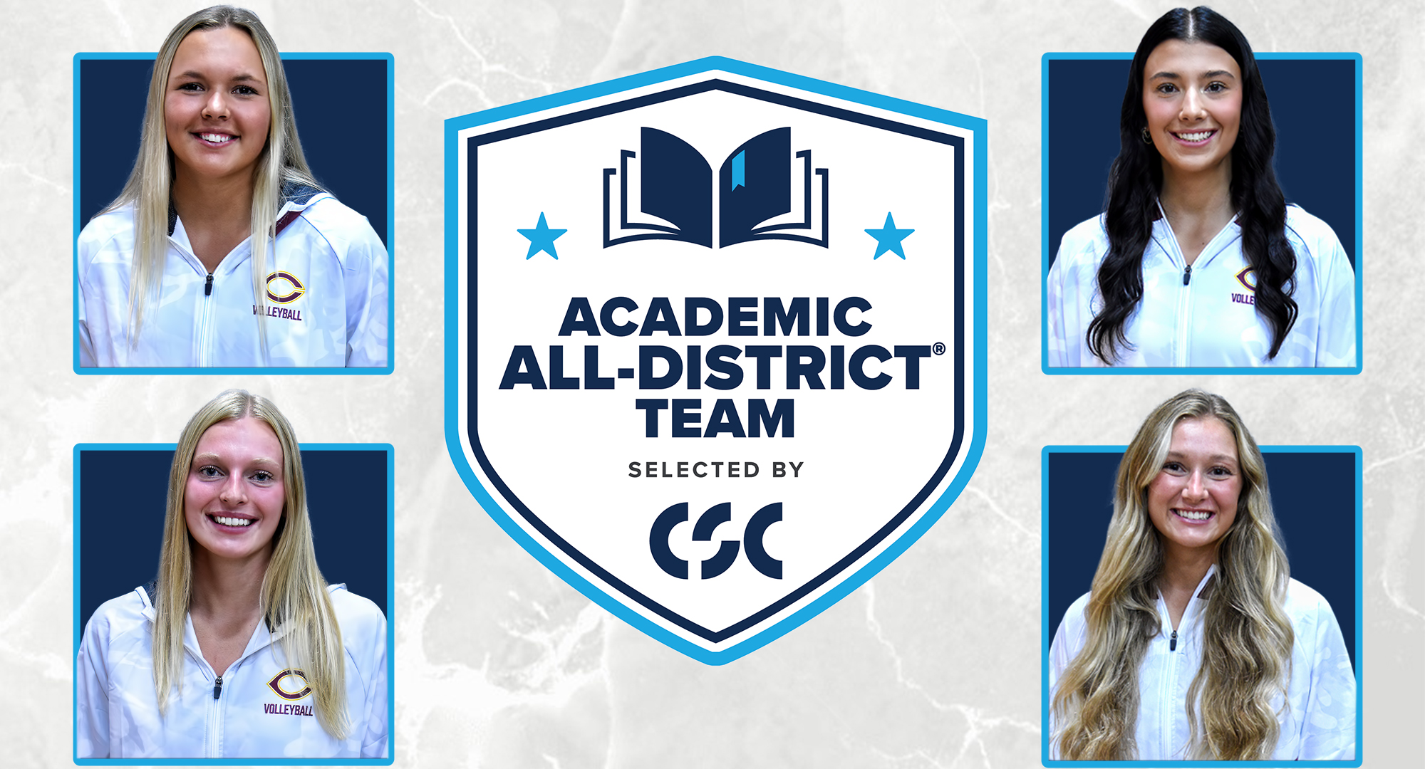 Karlie Goschen, Hannah Keil, Mallory Leitner and Chloe Markovic were all named to the CSC Academic All-District Team. &nbsp;&nbsp;