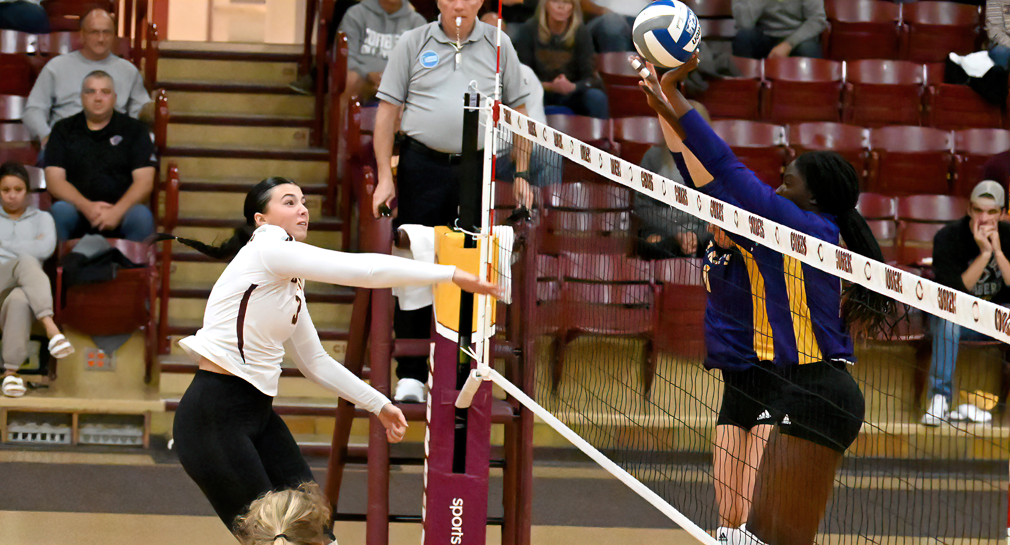 Junior Mallory Leitner had nine kills and hit a team-best .350 in the Cobbers' non-conference match at Valley City St.