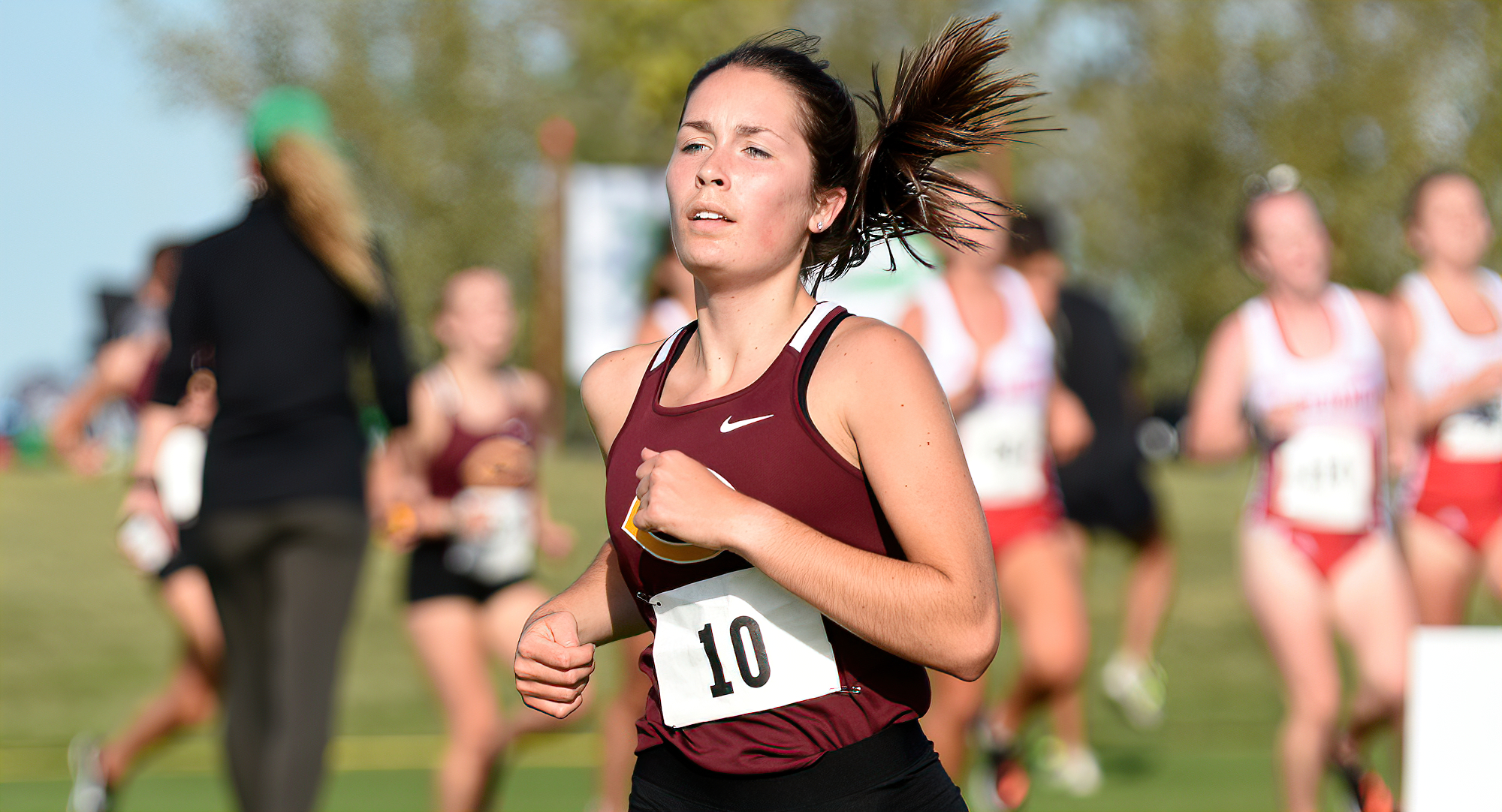 Senior Isabel Fredrickson led the Cobbers at the season-opening UND Invite. She finished the 5K course with a time of 19:40.2.
