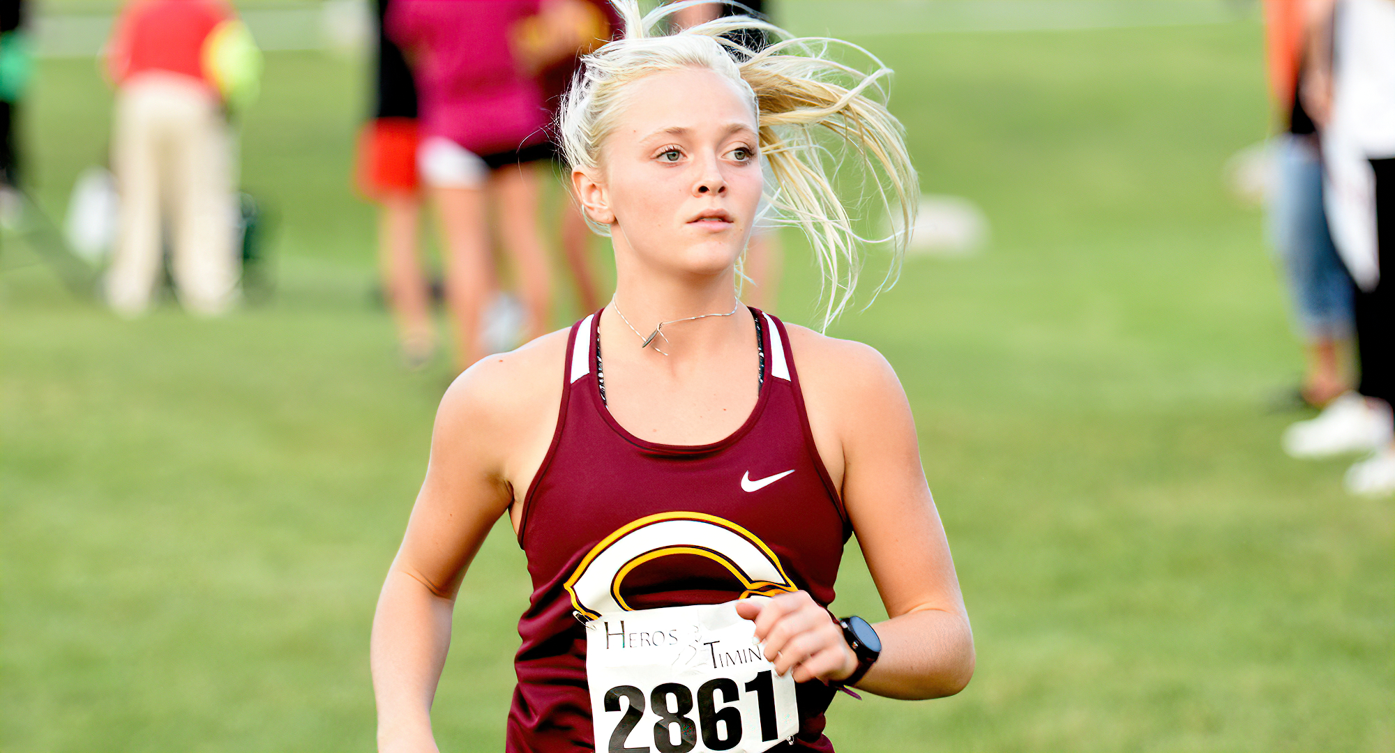 First-year runner Drew Frolek led Concordia at the MSUM Twilight Meet. She ran a 15:39.5 and was one of two CC athletes to finish in the Top 25.