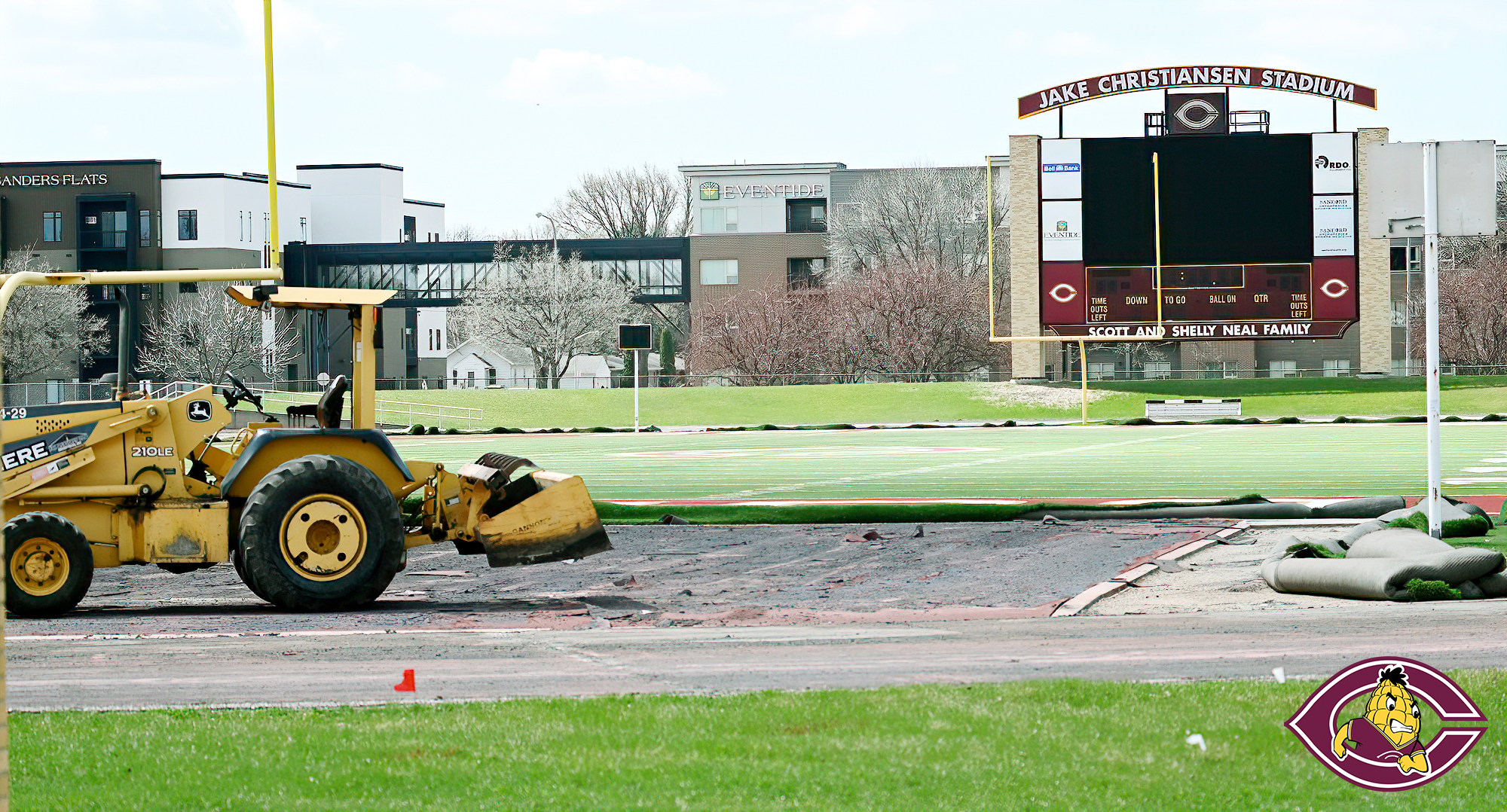 In partnership with The Fargo-Moorhead Convention and Visitors Bureau and Oak Grove Lutheran School, the $ 2.8 million track &amp; turf project has begun.
