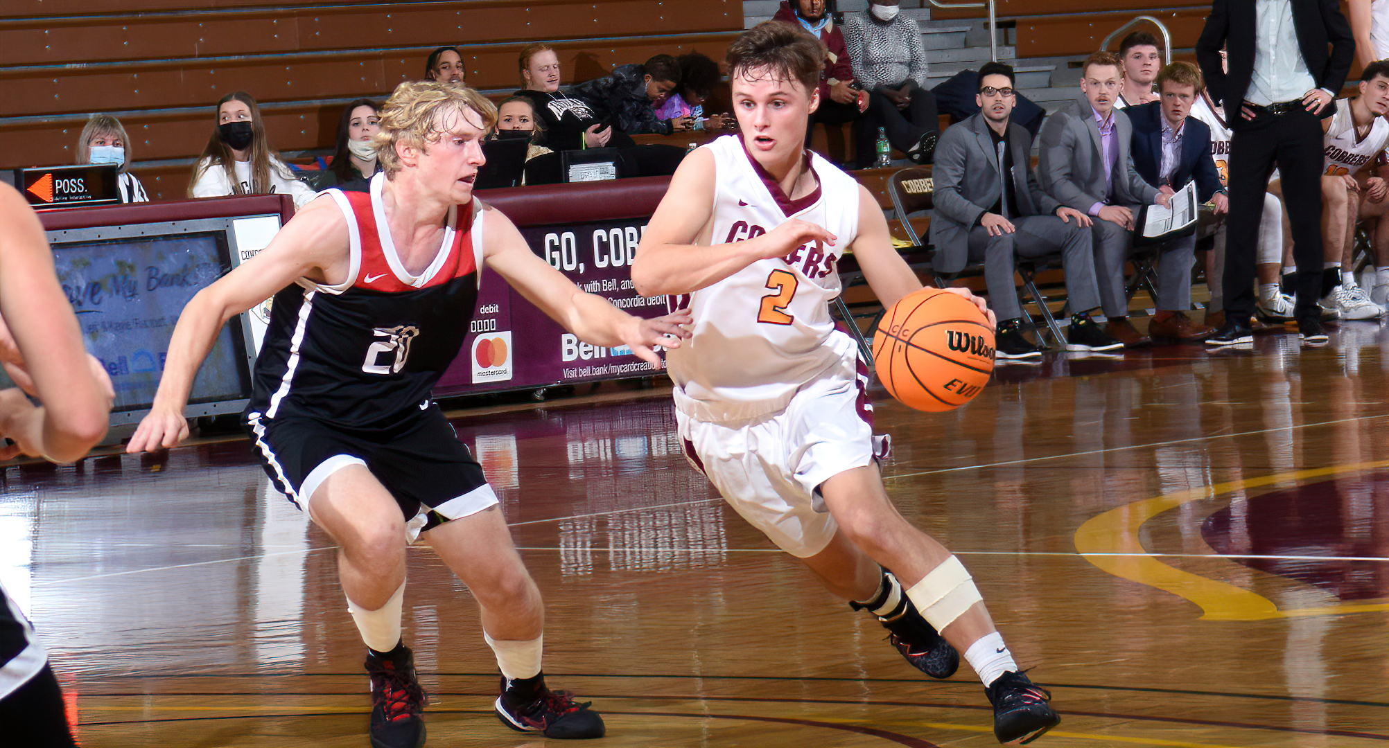 Jackson Jangula posted his career-best point total in the Cobbers' game at Hamline. He scored 22 points and also came down with five rebounds.