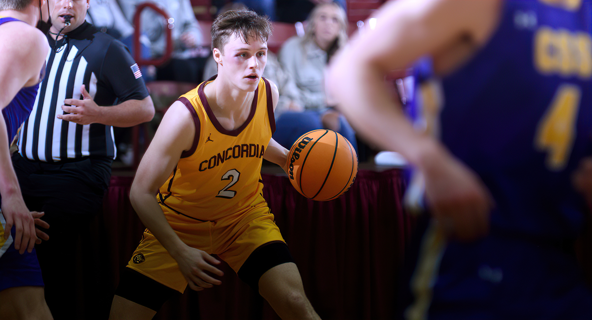 Senior Jackson Jangula went 9-for-14 from the field and 5-for-8 from outside the arc to finish with 24 points in the Cobbers' game at St. Scholastica.