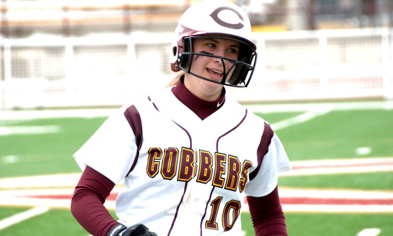 Senior Kellie Morehouse had a pair of hits and drove in a run in the Cobbers' season opener at Embry-Riddle.