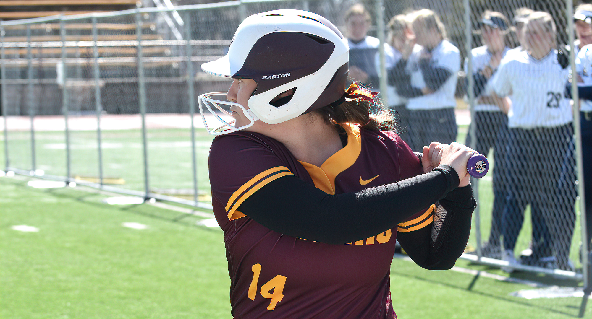 Senior Kate Wensloff had a team-high .556 batting average and posted two multiple-hit games in the Cobbers' four games to start the year.