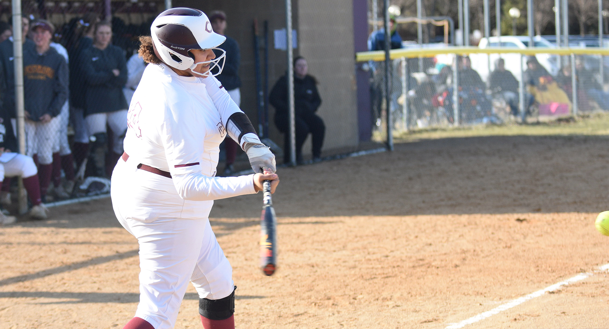 Junior Gabby Brown drove in both the Cobbers' runs in their 3-2 loss to Neumann. She finished the game by going 2-for-3.