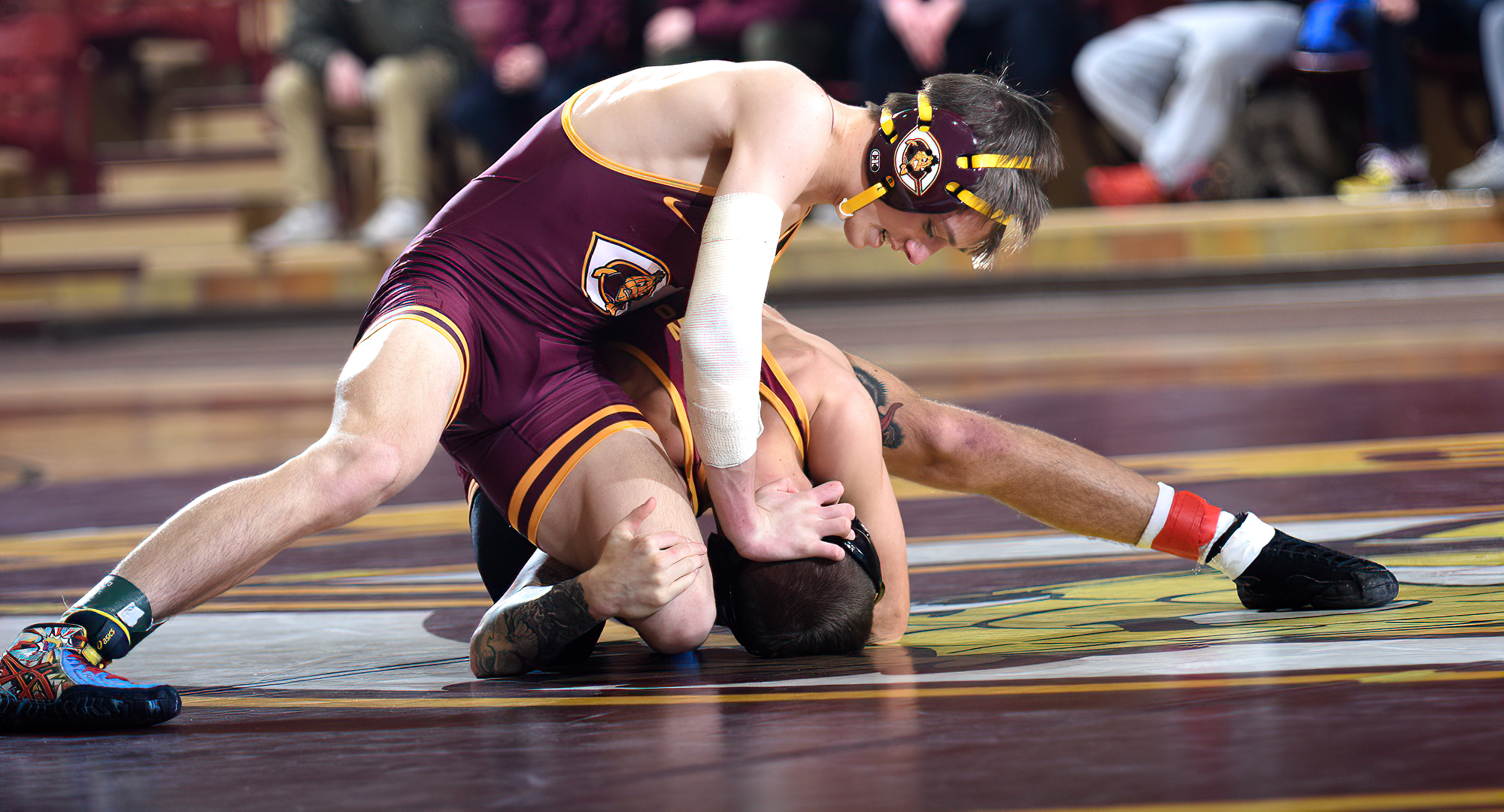 Kie Anderson was one of two weight-class winners for the Cobbers at the SJU North Country Open. He won the 125-lb class in the silver division.