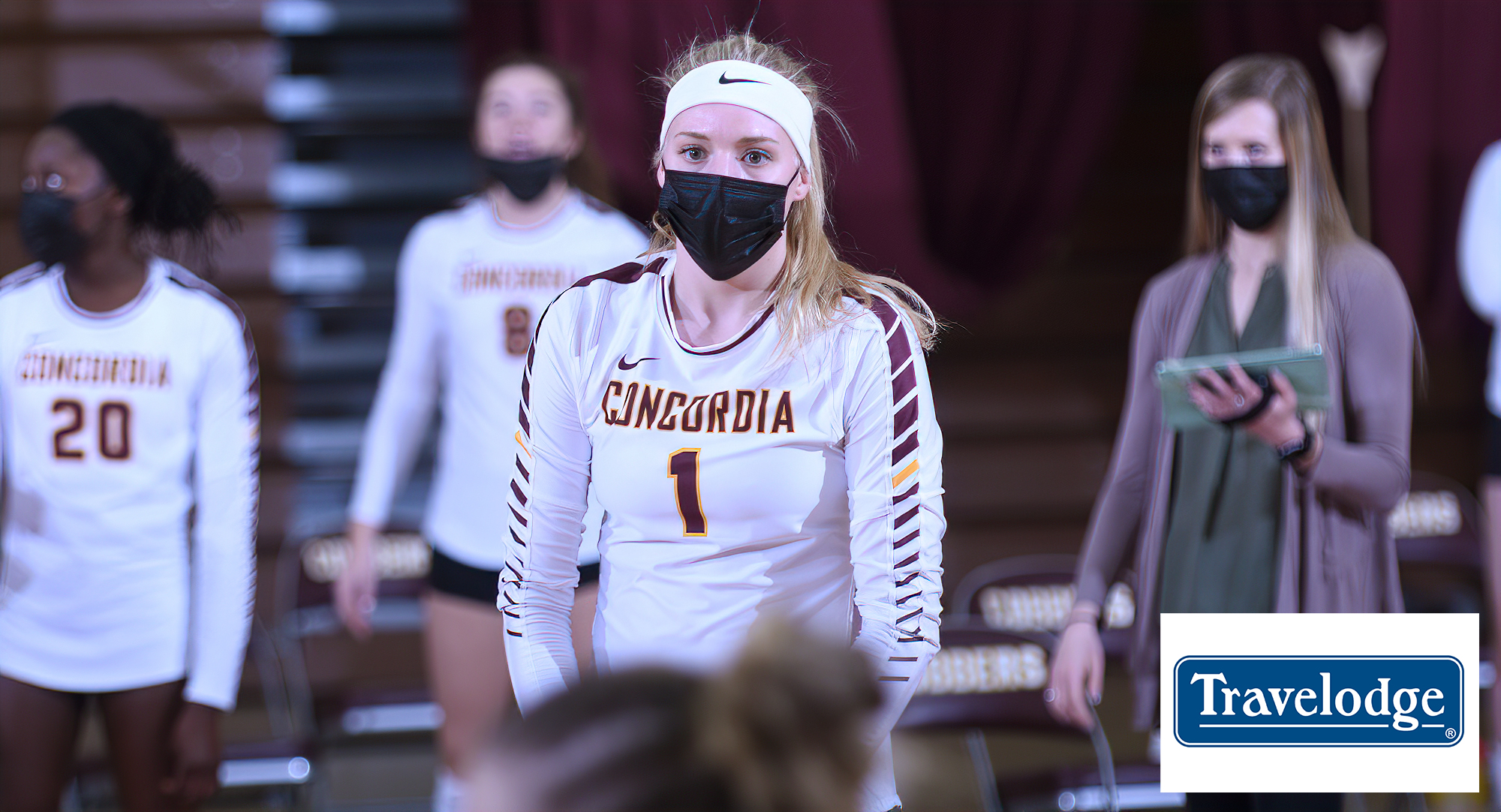 Senior Bailey Gronner had a team-high 15 kills and hit .500 in the Cobbers' match against Gustavus.