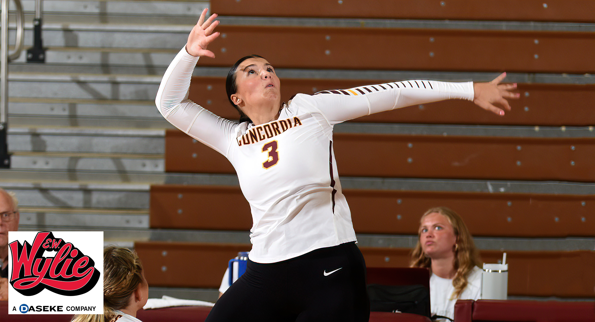 Mallory Leitner recorded a career-high 21 kills in the Cobbers' match with St. Norbert. She led CC over the weekend with 43 kills.